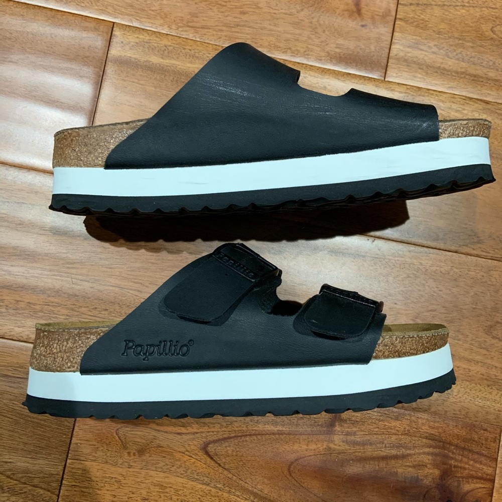 Birkenstock’s Papillio 39 / 8.5, platform sandals